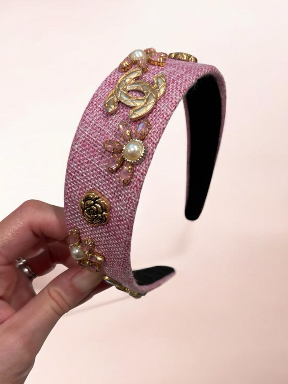 CC Gold and Pink Headband NEW